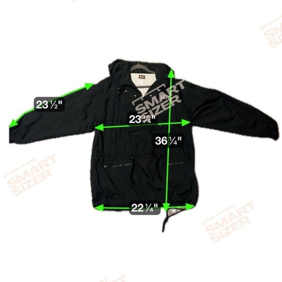 Vintage STX Lacrosse Jacket Black Mens SizeXL Anorak Coat zipped pockets - Picture 15 of 15